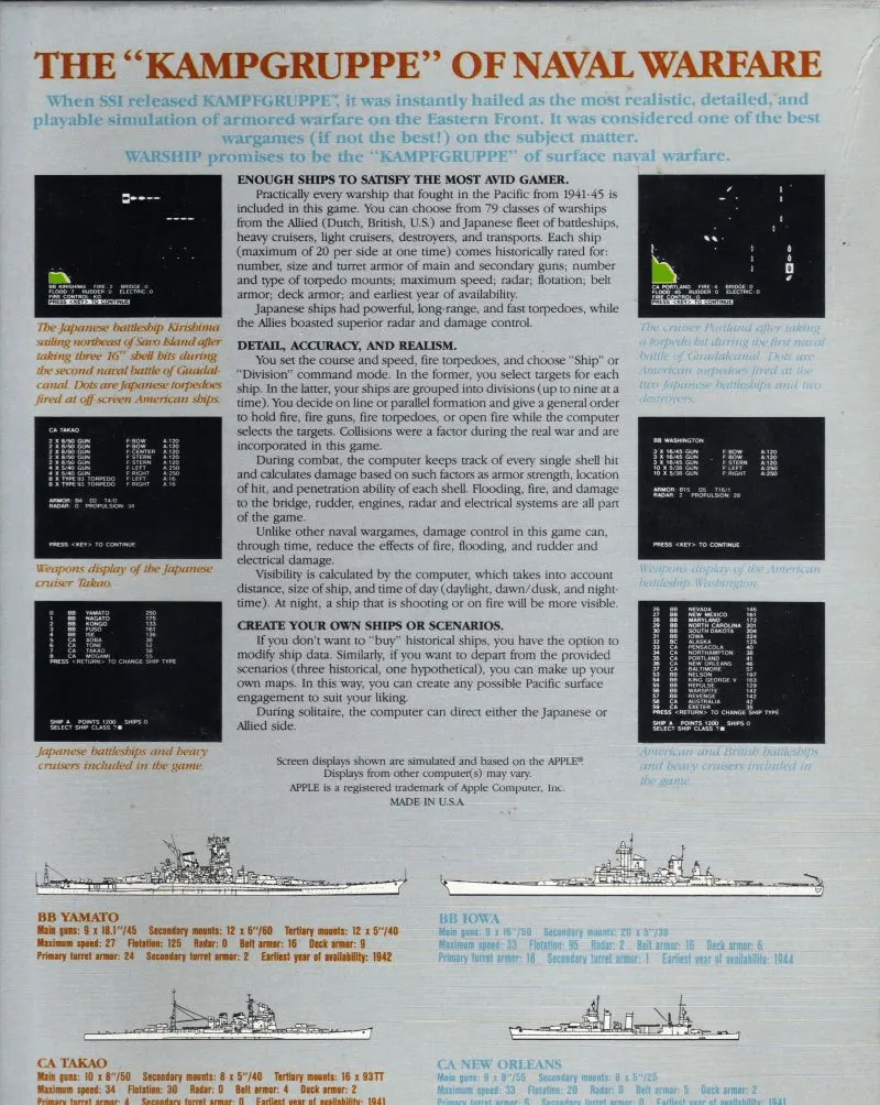 Warship v1.1 box back