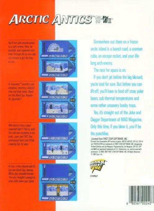 Spy Vs Spy 3: Artic Antics box back