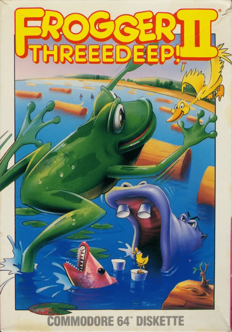 Frogger II: Three Deep box art