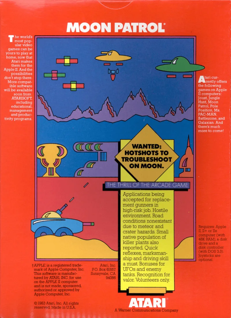 Moon Patrol box back