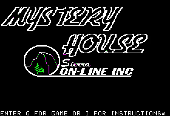Mystery House screenshot