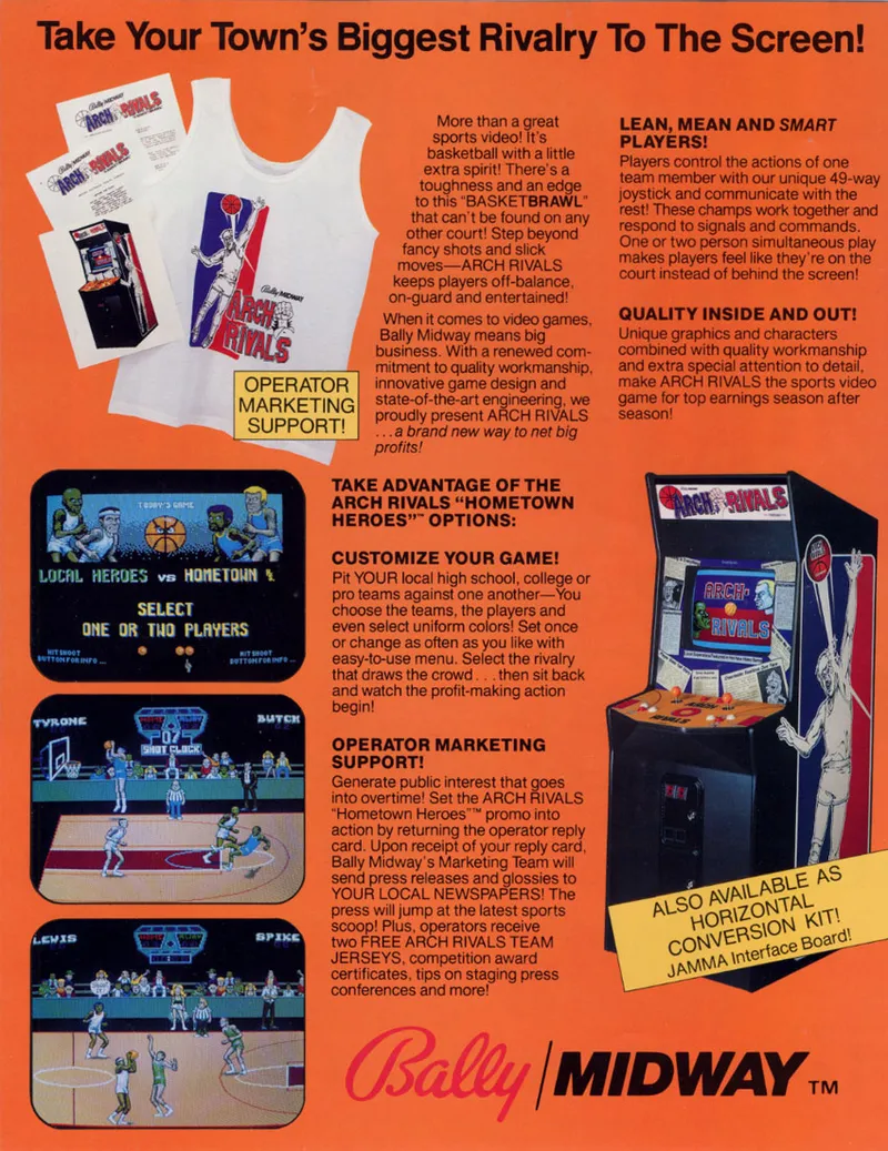 Arch Rivals box back
