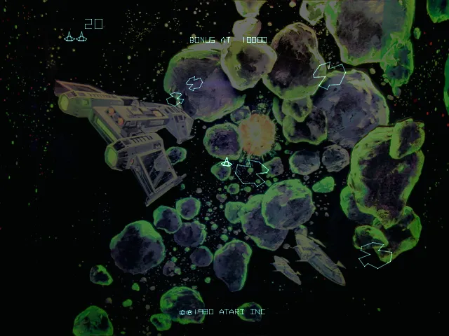 Asteroids Deluxe screenshot