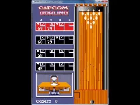 Backdrop artwork for Capcom Bowling