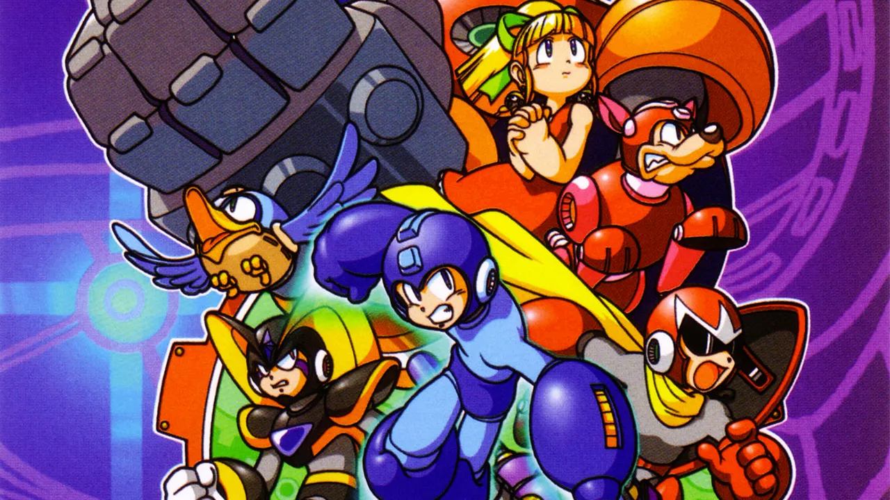 Backdrop artwork for Mega Man 2: The Power Fighters
