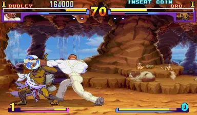 Backdrop artwork for Street Fighter III: New Generation