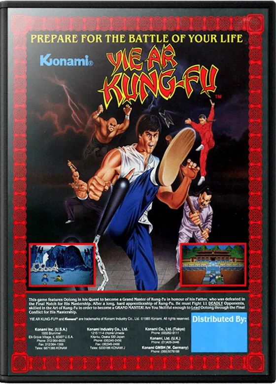 Yie Ar Kung-Fu box art