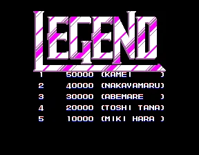 Legend screenshot