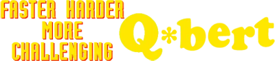 Faster, Harder, More Challenging Q*bert logo
