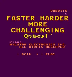 Faster, Harder, More Challenging Q*bert screenshot