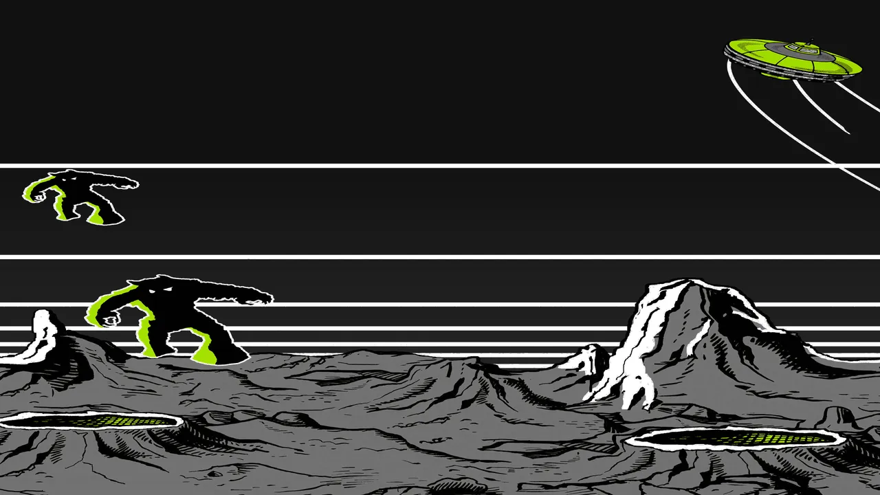 Backdrop artwork for Space Invaders Multigame
