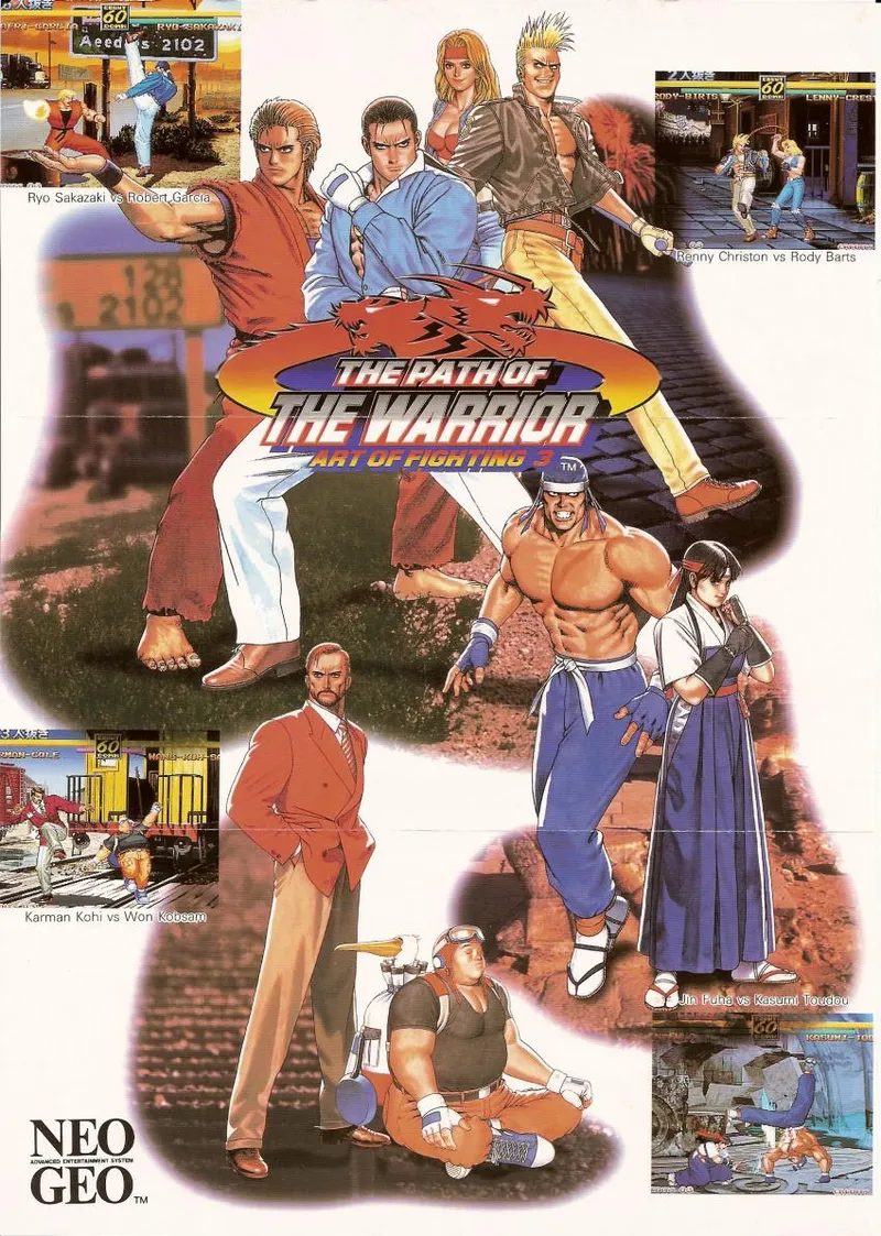 Art of Fighting 3: The Path of the Warrior / Art of Fighting: Ryuuko no Ken Gaiden cover art for Arcade