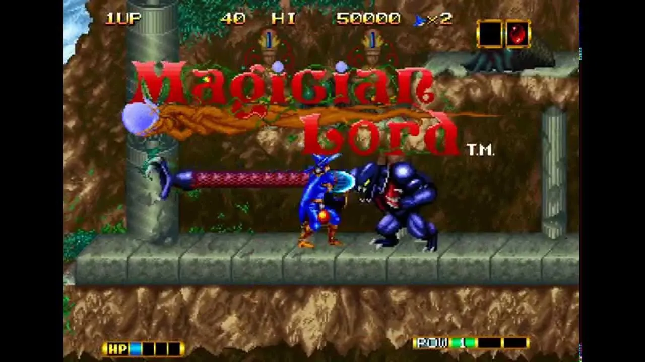 Backdrop artwork for Magician Lord