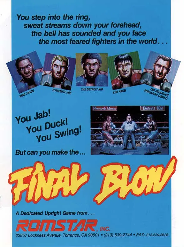 Final Blow box back