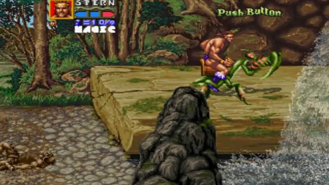Backdrop artwork for Golden Axe: The Revenge of Death Adder