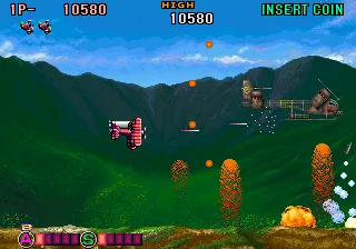 Backdrop artwork for P-47 Aces