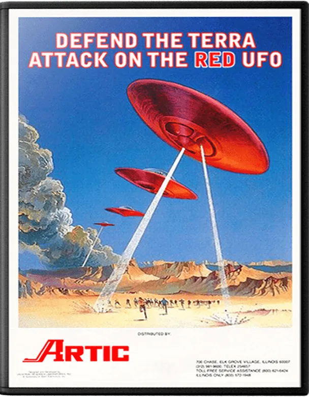 Defend the Terra Attack on the Red UFO cover art for Arcade