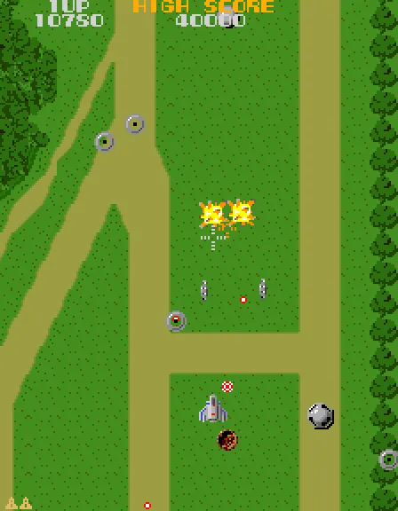 Backdrop artwork for Xevious