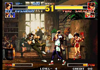 Backdrop artwork for The King of Fighters '95