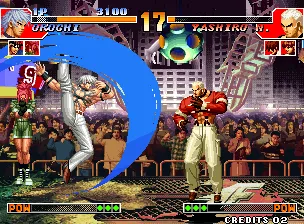 Backdrop artwork for The King of Fighters '97