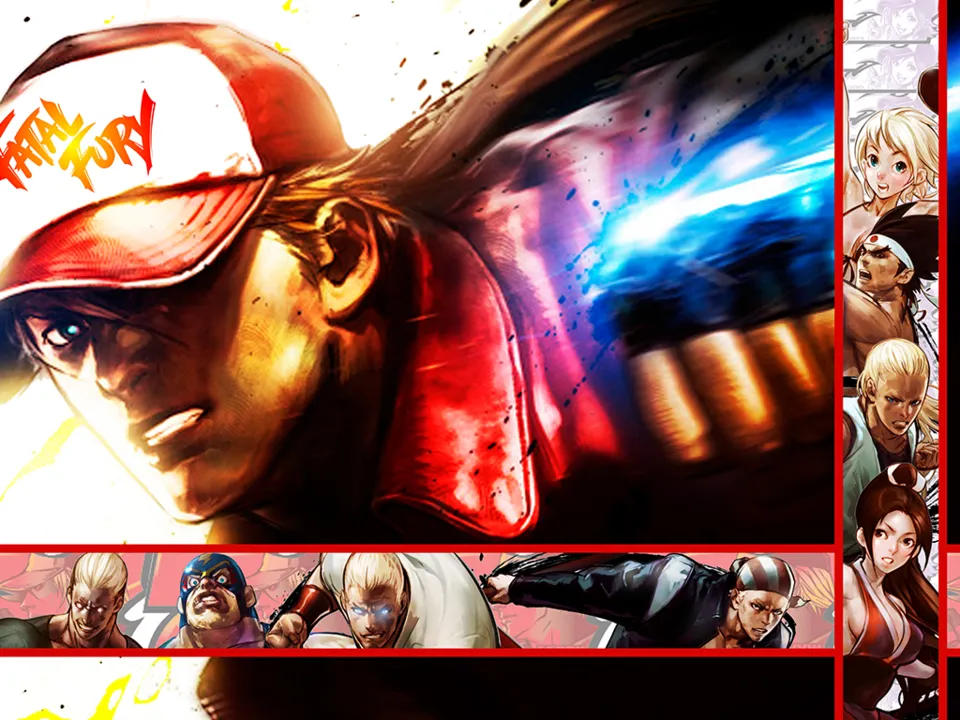 Backdrop artwork for Fatal Fury: King of Fighters / Garou Densetsu: Shukumei no Tatakai