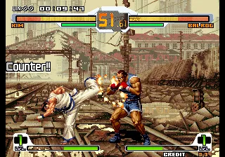 Backdrop artwork for SNK vs. Capcom: SVC Chaos