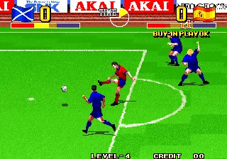 Backdrop artwork for The Ultimate 11: The SNK Football Championship / Tokuten Ou: Honoo no Libero