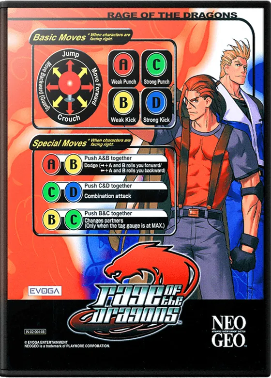 Rage of the Dragons box art