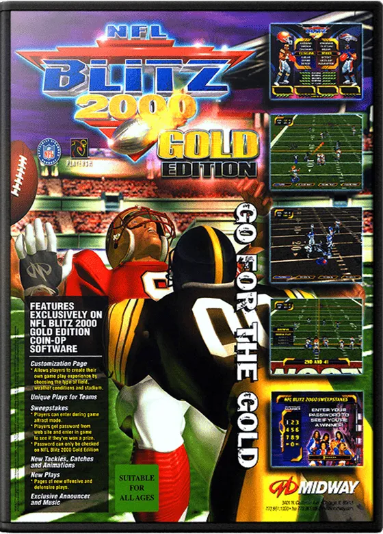 NFL Blitz 2000 Gold Edition box art