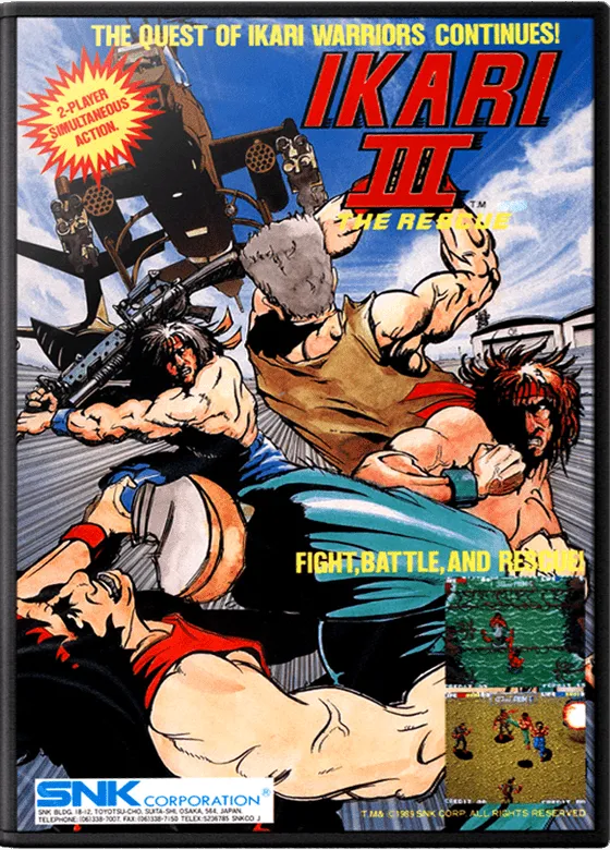 Ikari III: The Rescue box art