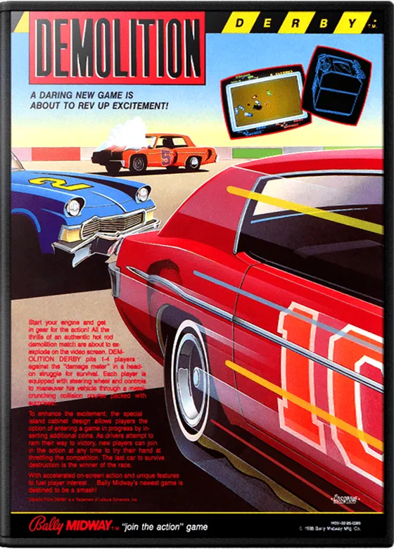 Demolition Derby cover art for Arcade