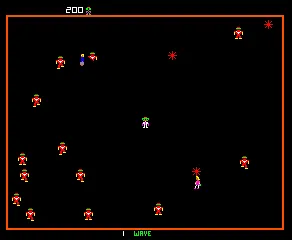 Backdrop artwork for Robotron: 2084