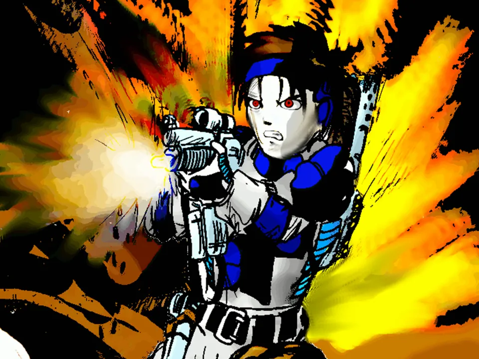 Backdrop artwork for Gun Force II