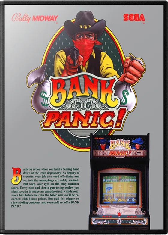 Bank Panic cover art for Arcade