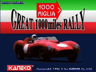 1000 Miglia: Great 1000 Miles Rally screenshot