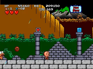 Backdrop artwork for B.C. Kid / Bonk's Adventure / Kyukyoku!! PC Genjin