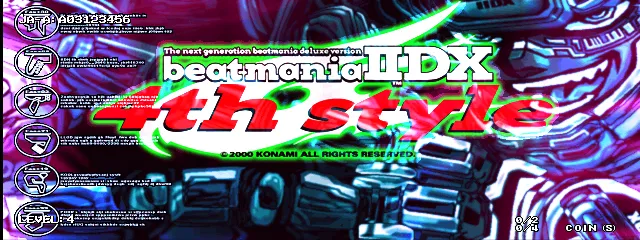 Backdrop artwork for beatmania IIDX 4th style