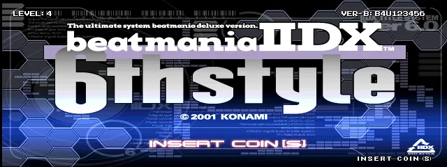 Backdrop artwork for beatmania IIDX 6th style