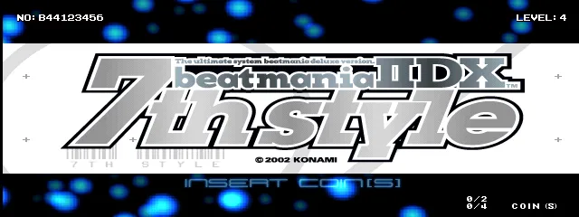 Backdrop artwork for beatmania IIDX 7th style