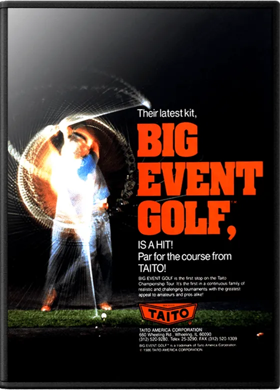 Big Event Golf cover art for Arcade