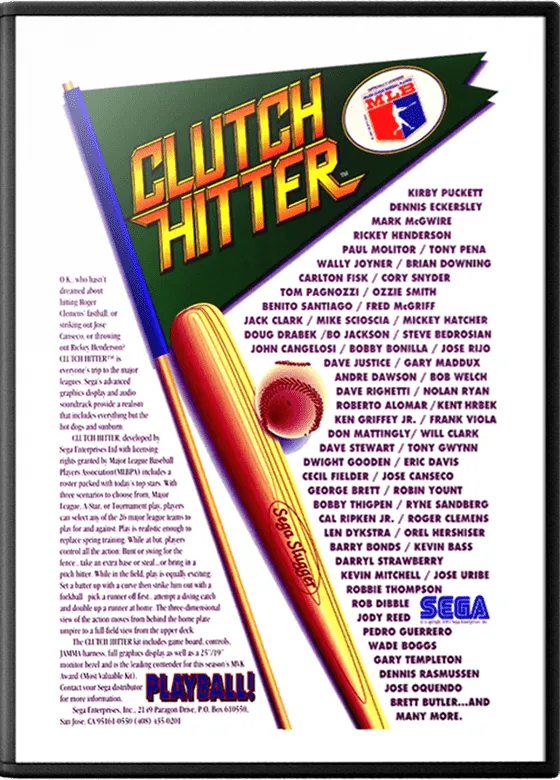 Clutch Hitter box art