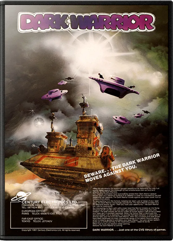 Dark Warrior box art