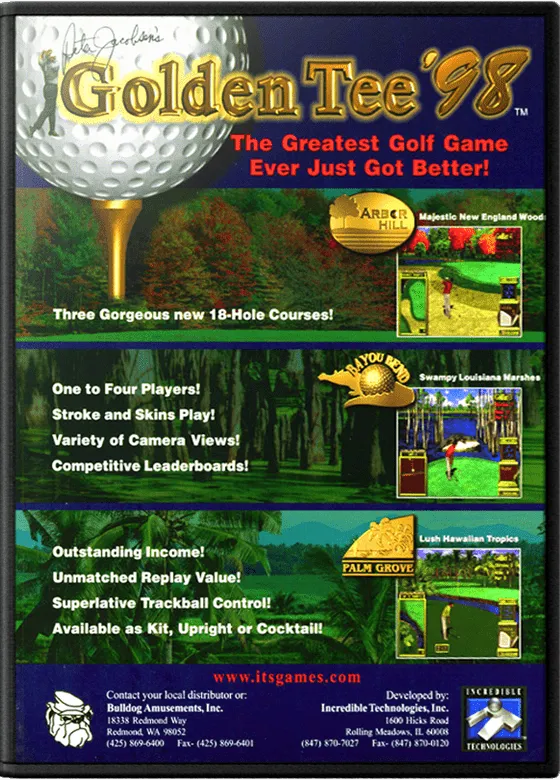 Golden Tee '98 box art