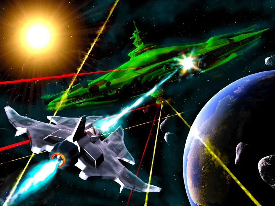 Backdrop artwork for Gradius IV: Fukkatsu