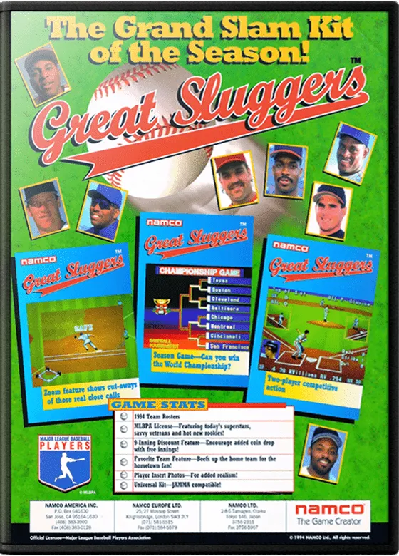Great Sluggers '94 box art