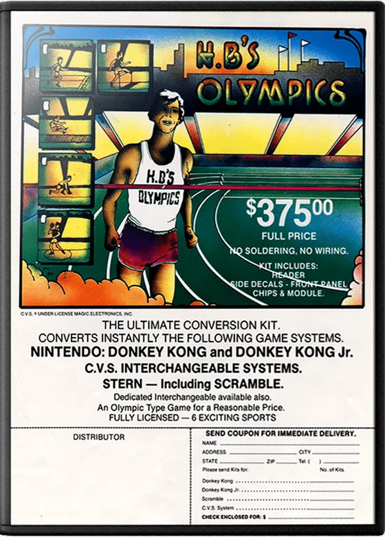 Herbie at the Olympics box art