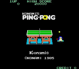 Konami's Ping-Pong screenshot