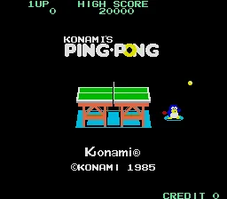 Konami's Ping-Pong screenshot