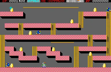 Backdrop artwork for Lode Runner II: The Bungeling Strikes Back