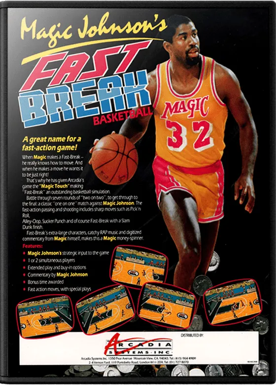 Magic Johnson's Fast Break box art